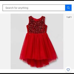 Cat and Jack gently used party wear red dress